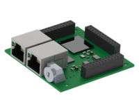 GIN-Slave mit 60 IOs ab Spartan6 FPGA mit Buchsenleisten GIN-Slave mit 60 IOs ab Spartan6 FPGA mit Buchsenleisten